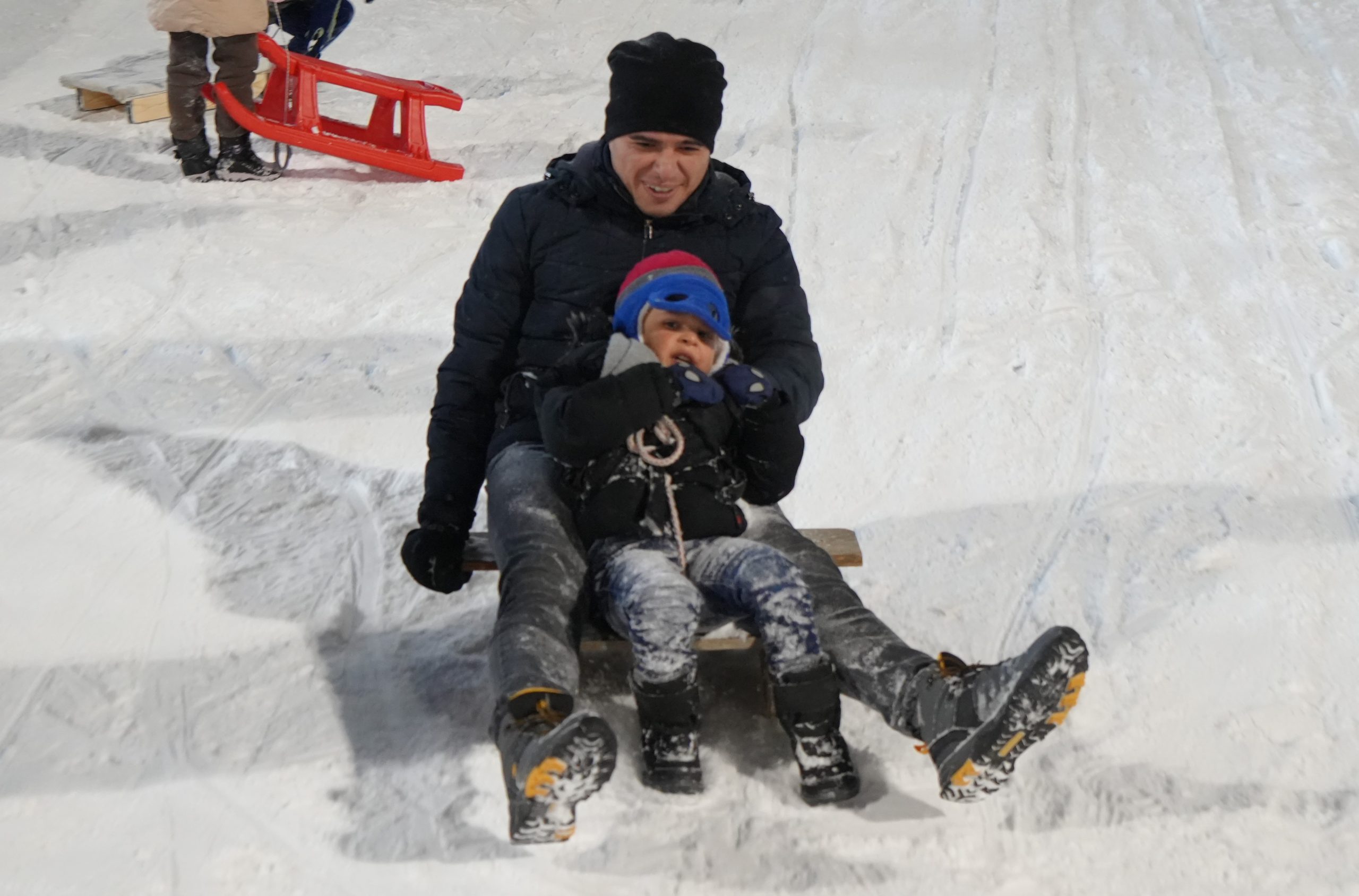 Erzurum’da Atlama Kuleleri Kızak Şenliği’ne Dönüştü