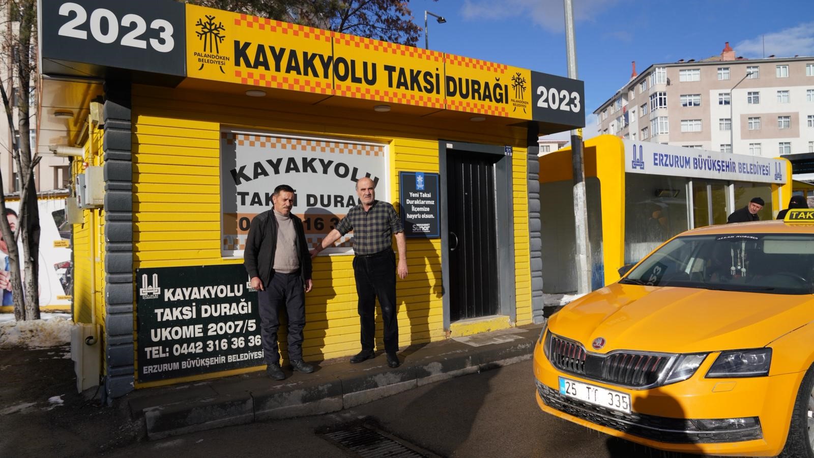 Palandöken Belediyesi, Taksici Esnafı İçin Modern Duraklar Kurdu